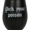 Wähle Dein Gift Weinglas -Grusel Dekor Geschaft pick your poison weinglas pick your poison wine glass halloween homeware gothic homeware 53394 01