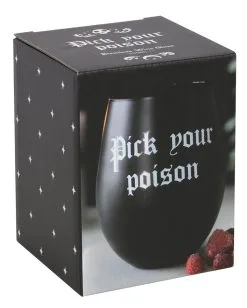 Wähle Dein Gift Weinglas 11 Wähle Dein Gift Weinglas -Grusel Dekor Geschaft pick your poison weinglas pick your poison wine glass halloween homeware gothic homeware 53394 05
