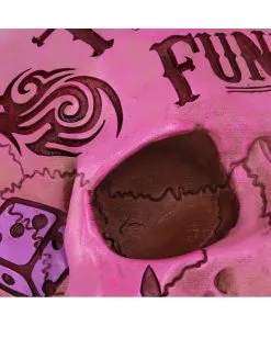 Pinke Tattoo Fund Totenschädel Spardose -Grusel Dekor Geschaft pinke tattoo fund totenkopf spardose pinke tattoo fund money box totenschaedel geschenkartikel 54552 05