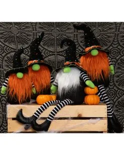 Halloween Plüsch Zwerg Kantenhocker 5 Halloween Plüsch Zwerg Kantenhocker -Grusel Dekor Geschaft pluesch halloween deko zwerg plush halloween gnome sitter halloween kantenhocker 53022 2