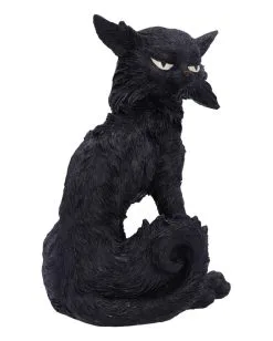 Salem Magierkatze 16,6cm -Grusel Dekor Geschaft salem hexenkatze 19cm salem witch cat 19 cm halloween tischdekoration schwarze katzenfigur 51042 03