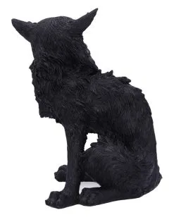 Salem Magierkatze 16,6cm -Grusel Dekor Geschaft salem hexenkatze 19cm salem witch cat 19 cm halloween tischdekoration schwarze katzenfigur 51042 04
