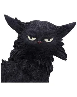 Salem Magierkatze 16,6cm -Grusel Dekor Geschaft salem hexenkatze 19cm salem witch cat 19 cm halloween tischdekoration schwarze katzenfigur 51042 05