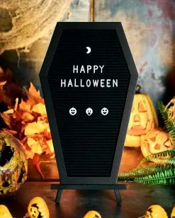 Sarg Buchstabentafel 13 Sarg Buchstabentafel -Grusel Dekor Geschaft sarg buchstabentafel coffin letterboard halloween und gothic deko 51485 5