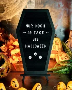 Sarg Buchstabentafel 11 Sarg Buchstabentafel -Grusel Dekor Geschaft sarg buchstabentafel coffin letterboard halloween und gothic deko 51485 6