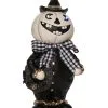 Eleganter Halloween Kürbis Mit Leuchtaugen 25cm -Grusel Dekor Geschaft schicker halloween kuerbis mit leuchtaugen 25cm light up halloween pumpkin with glowing eyes halloween deko 54091