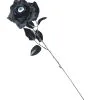 Gothic Rose Mit Auge 1 Gothic Rose Mit Auge -Grusel Dekor Geschaft schwarze rose mit auge halloween deko black rose with eye 27327