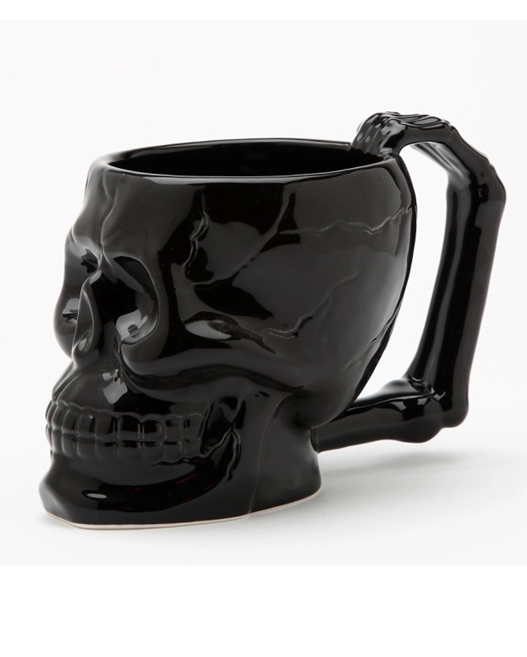 Schwarze Totenschädel Tasse Mit Knochenhenkel 3 Schwarze Totenschädel Tasse Mit Knochenhenkel