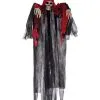 Skelett Reaper Hängefigur Mit Rot-Schwarzer Kutte 120cm -Grusel Dekor Geschaft skelett geist haengefigur mit rot schwarzer kutte 120cm skeleton reaper hanging decoration 52007