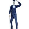Gentleman Skelett Mit Zylinder Halloween Animatronic 200cm -Grusel Dekor Geschaft skelett gentleman halloween animatronic dapper mr skeleton halloween animated prop halloween und horror deko 53000