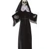 Nonne Als Skelett Hängefigur -Grusel Dekor Geschaft skelett nonne haengefigur skeleton nun hanging prop skelett deko halloween deko 51992 01