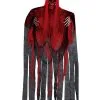 Teufel Skelett Hängefigur Mit LED Augen 150cm -Grusel Dekor Geschaft skelett teufel haengefigur mit leuchtenden augen 150cm skeleton devil hanging decoration halloween und horror deko 53956