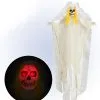 Skelettbraut Mit Leuchtendem Totenschädel 105cm -Grusel Dekor Geschaft skelettbraut mit leuchtendem totenkopf skeleton bride with blinking skull halloween deko 51743 01