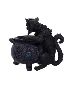 Spite's Hexenkessel Backflow Räucherkegelhalter 13 Spite's Hexenkessel Backflow Räucherkegelhalter -Grusel Dekor Geschaft spites hexenkessel raeucherkegelhalter gothic und halloween wohnungsdeko cat with cauldron backflow incense burner 51792 2
