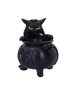 Spite's Hexenkessel Backflow Räucherkegelhalter 12 Spite's Hexenkessel Backflow Räucherkegelhalter -Grusel Dekor Geschaft spites hexenkessel raeucherkegelhalter gothic und halloween wohnungsdeko cat with cauldron backflow incense burner 51792 3