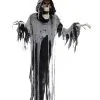 Sprechender Geister Reaper Hängefigur 180cm 2 Sprechender Geister Reaper Hängefigur 180cm -Grusel Dekor Geschaft sprechender geister reaper haengefigur halloween animatronic figur skeleton reaper hanging figure 39021
