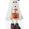 Niedliche Geister Figur Mit Kürbis Tasche 13cm 2 Niedliche Geister Figur Mit Kürbis Tasche 13cm -Grusel Dekor Geschaft suesse geist figur mit pumpkin tasche 13cm sweet ghost figure with pumpkin bag trick or treat halloween figur 53708