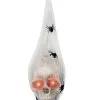 Totenkopf Im Spinnencocon -Grusel Dekor Geschaft totenkopf im spinnen cocon totenschaedel mit spinnenlarven halloween deko 18086 01