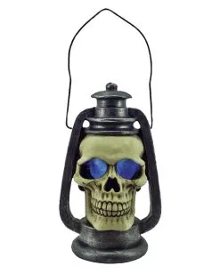 Totenkopf Laterne Mit LED Licht 15cm 7 Totenkopf Laterne Mit LED Licht 15cm -Grusel Dekor Geschaft totenkopf laterne totenschaedel lampion halloween lampe horror licht halloween dekoration horror artikel skull lantern 18233 03
