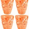 4er Pack Totenschädel Schnapsglas 1 4er Pack Totenschädel Schnapsglas -Grusel Dekor Geschaft totenkopf shotglas 4 stueck totenschaedel schnapsglaeser halloween skull shots 35995 orange