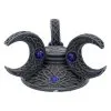 Dreifach Mond Kristallkugel Halter 10cm