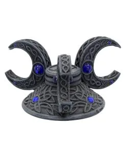 Dreifach Mond Kristallkugel Halter 10cm -Grusel Dekor Geschaft triple moon kristallkugel halter triple moon wahrsagekugel halter triple moon crystal ball holder 50793 04