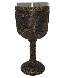 Thor Wikinger Kelch -Grusel Dekor Geschaft wikinger kelch thor mittelalter kelch larp tischdekoration 29411 03
