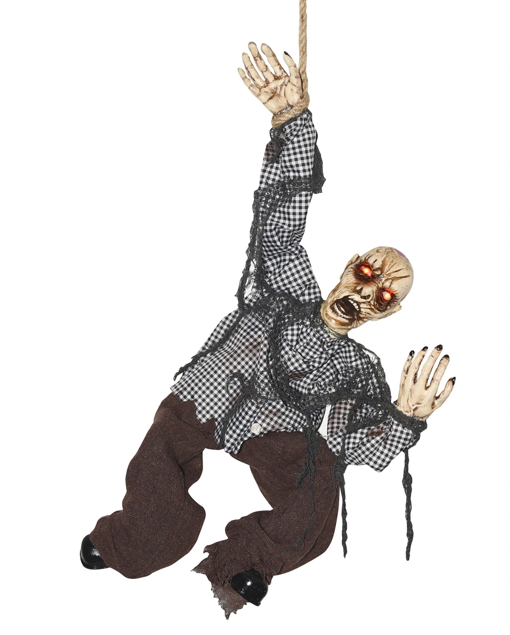 Zappelnder Zombie Am Seil Mit Licht & Ton 3 Zappelnder Zombie Am Seil Mit Licht & Ton