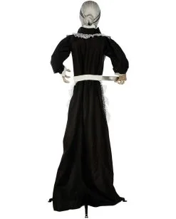 Zombie Dienstmagd Mit Licht & Sound 155cm 7 Zombie Dienstmagd Mit Licht & Sound 155cm -Grusel Dekor Geschaft zombie dienstmaedchen mit licht und sound 155cm zombie maid with light and sound halloween animatronics 53364 3
