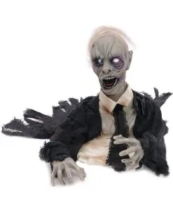 Zombie Grabwühler Mit Licht & Ton 43cm -Grusel Dekor Geschaft zombie groundbreaker mit light and sound halloween deko mit licht und ton halloween animatronic 53906 01