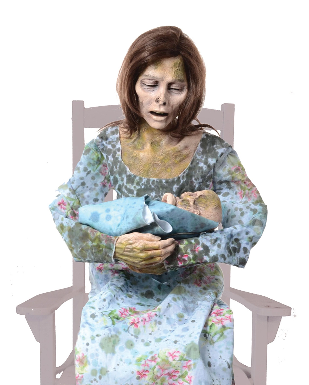 Zombie Mama & Baby Halloween Animatronic Mit Sound 4 Zombie Mama & Baby Halloween Animatronic Mit Sound – Bild 2